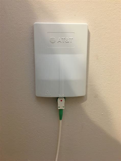 at&t fiber junction box longer ethernet cable|At sign .